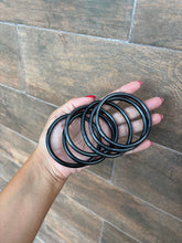 Cargar imagen en el visor de la galería, Set glitter jelly bangles
