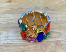 Cargar imagen en el visor de la galería, pulsera en rhinestones grandes
