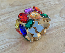 Cargar imagen en el visor de la galería, pulsera en rhinestones grandes
